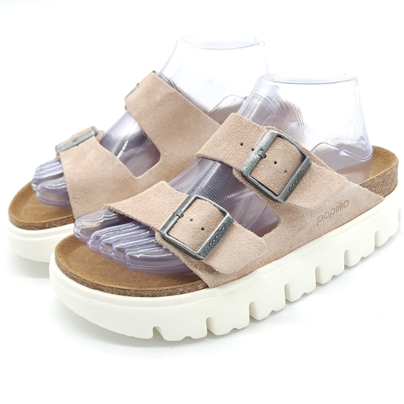 Papillio BIRKENSTOCK Arizona Chunky EU 38 US 7 Suede Platform Sandal - Picture 5 of 10